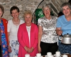 Iris Cross, Betty Freman, Ina Battle, Hilda Privott and Jean Denner of Drumcondra, North Strand and St Barnabas prepare the refreshments in the Crypt following the installation of their rector, Revd Roy Byrne, as the Twelfth Canon of Christ Church Cathedral. 
