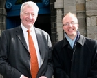 Alan Graham and Nicolas Montgomery following the annual New Law Term Service in St Michan’s Church on October 1. 