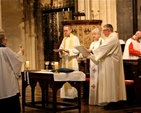 The Consecration of the Oils during the Chrism Eucharist on Maundy Thursday in Christ Church Cathedral. 