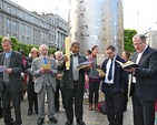 Clergy pictured at the Ecumenical Easter Sunday Service at the Spire, O' Connell St, Dublin 1.