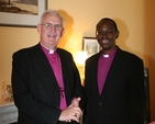 Pictured is the Archbishop of Burundi, the Most Revd Bernard Ntahoturi (right) on his visit to the See House in Dublin to meet the Archbishop of Dublin, the Most Revd Dr John Neill. The two Archbishops worked closely together on the World Council of Churches.