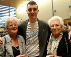 Ruth Maloney, Callum O’Brien and Eileen Hall at the reception following the Service of Thanksgiving for the Restoration of St Paul’s Church, Glenageary, on April 21.