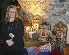 Elena Iancova pictured at her Eco-art stall at the Christ Church Cathedral Christmas Market. 