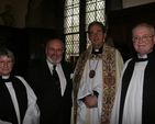 Pictured at a Service of the Word in Christ Church Cathedral marking IDAHO (International Day Against Homophobia) are (left to right) the Revd Norma McMaster, Senator David Norris, the Very Revd Dermot Dunne, Dean of Christ Church Cathedral and the Revd Mervyn Kingston of Changing Attitude Ireland.