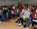 160 students from High School, St Patrick’s Grammar, Wesley College, Rathdown School, Newpark and Mount Temple took part in the TY Advance Day in Taney Parish Centre on November 21. They got warmed up with a game of Heads and Tails. 