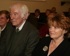 Nobel Laureate Seamus Heaney (Literature 1995) and his wife Marie at the service of thanksgiving and dedication in Nun's Cross Church, Killiskey, near Ashford Co Wicklow. The service saw the re-dedication of newly refurbished stained glass and the dedication of new lighting by the Archbishop of Dublin and Bishop of Glendalough, the Most Revd Dr John Neill. 