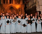 The Choristers of  St Patrick’s Cathedral with the Cathedral Consort and choir director, Stuart Nicholson following a concert in the cathedral to mark the official launch of the choir’s CD, In Dublin’s Fair City. 