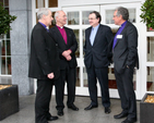 The Most Revd Dr Michael Jackson, Archbishop of Dublin, The Most Revd Alan Harper, Archbishop of Armagh; Canon Ian Ellis (Editor of the Church of Ireland Gazette) and The Rt Revd Trevor Williams, Bishop of Limerick, at the press briefing on Friday before the Bishops’ Conference in Cavan.