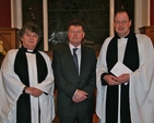 David Davin-Power, RTE Political Correspondent, pictured with the Revd Aisling Shine, Curate-Assistant, and the Revd Roy Byrne, Rector, following his talk in Drumcondra Parish Church as part of the Drumcondra and North Strand series of Lenten Talks, 'What have we to say - has the Church anything to say in the Ireland of today?’
