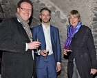 David Irwin, David Bremner and Dr Susan Hood in the Crypt of Christ Church Cathedral on the cathedral’s Foundation Day.