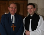 The President of the Methodist Church in Ireland, the Revd Donald Kerr (left) with the Church of Ireland Chaplain and Dean of Residence in Trinity College Dublin, the Revd Darren McCallig during the President's visit to TCD Chapel to preach at the ecumenical service to mark the opening of the Academic year.