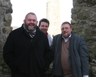 Pictured during a trip to Clonmacnoise during the Dublin and Glendalough Diocesan Clergy Conference in Athlone are the Revd Tim Irvine, Priest in Charge, St John the Evangelist, the Revd Derek Sergent, Rector of Clontarf and the Revd David Oxley, Rector of Glasnevin, Finglas and Santry.