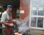 Frank O'Kennedy on the BBQ at the Rathmichael Parish Fete.