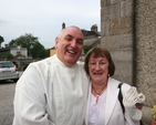 Pictured is the Revd David Frazer with Inez Cooper in Lucan at the celebration of the 25th Anniversary of the ordination of the Revd Scott Peoples, Rector of Leixlip and Lucan.