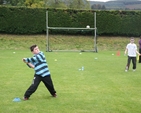 A picture of concentration at the rounders game at the Enniskerry Family Fun Day held in the local GAA club. The event is part of the ecumenical Enniskerry youth festival.
