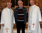 Associate vicar of Wicklow and Killiskey, the Revd Ken Rue; Fr Peter McVerry who gave the address and retired rector of Wicklow and Killiskey, Canon John Clarke at the Gospel Eucharist in Nun’s Cross yesterday evening (January 12). Fr Peter addressed the service on the subject of ‘What I Believe’. 