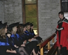Principal Anne Lodge speaking to the Church of Ireland College of Education Graduation Class of 2010.