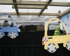 A puppet show at churches' joint stall.