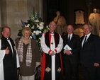 Pictured at the Choral Evensong in St Patrick's Cathedral to mark 150 years of the Adelaide School of Nursing are (left to right) the Revd Canon Robert Reed, Precentor, St Patrick's Cathedral, Irene Gillis, former Nurse, Adelaide Hospital, the Most Revd Alan Harper OBE Archbishop of Armagh, Professor Ian Graham, President, The Adelaide Hospital Society and Alan Gillis, Former Chairman, the Adelaide, Meath and National Children's Hospital, Tallaght.