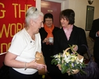 Pamela Galloway presents Denise Pierpoint with flowers following the Songs of Praise service in St John the Evangelist Church, Coolock marking the start of a year long celebration of the 250th Anniversary of the construction of the present Church building. 