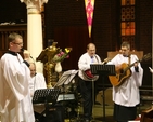 Pictured leading the singing at the Church of Ireland Theological Institute Advent Carol Service in St Georges and St Thomas Church are Johnny Campbell-Smith (vocals), Richard Conlon (Keyboard), Alistair Morrison (Guitar) and Martin O'Kelly (mandolin).