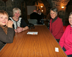 Ann King, Ann Dalby, Eileen Kennedy and Daphne Athey are all set for the Crypt table quiz in Christ Church Cathedral. The quiz was run by the vergers in aid of Trust. 
