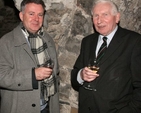 Scott Hayes and Dr Ken Milne at the reception to mark the unveiling of portrait of Dean Tom Salmon in Christ Church Cathedral. (Photo: David Wynne)