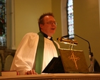 The Revd Barry Forde, Chaplain of Queen's University Belfast preaching at the institution of the Revd Rob Jones as Vicar of Rathmines and Harolds Cross.