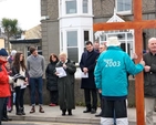 Readings and prayers were said at stations during the Greystones Churches’ Good Friday Walk. 