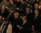 Political party leaders pictured at the service to mark the assembly of the 31st Dáil, St Ann’s Church, Dawson Street.