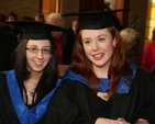 Pictured are Jennifer Forster from Tullamore, Co Offaly and Elaine Clotworthy from Ranelagh, Dublin 6 at their graduation from the Church of Ireland College of Education.