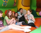Resting in the Bouncy Castle at the Diocesan Senior Summer Camp in Co Tipperary.