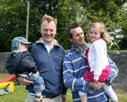 Andrew and Oliver Hewat and Patrick and Bella Wilkinson enjoying the Delgany Parish Fun Day.