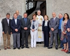 Work to the roof of Nun’s Cross Church, Killiskey, was dedicated by Archbishop Michael Jackson. He is pictured with the Vicar, the Revd Ken Rue, members of the roof committee and people who supported the project. 
