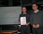 Andy McCormick and Roger Cooke of CMS Ireland at the Dublin launch of the organistion's new annual project, ‘Livingstones: Building Church in Burundi’. 
