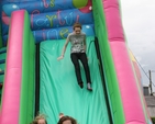 Trying out the Bouncy Slide at the Diocesan Senior Summer Camp in Co Tipperary.