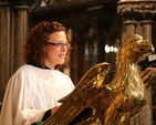 The Revd Sarah Marry, reading the lesson at her ordination to the Diaconate in Christ Church Cathedral, Dublin. 