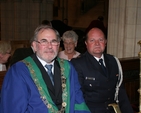 The Lord Mayor of Dublin, Cllr Paddy Bourke at the installation of the new Dean of Christ Church Cathedral, the Very Revd Dermot Dunne.