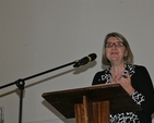 Key-note speaker Ivy Beckwith, author and Minister for Children and Families in a Church in Connecticut, speaking at the Building Blocks Conference, All Hallows College.