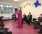The Archbishop of Dublin, the Most Revd Dr John Neill speaking at the opening of a new school building.