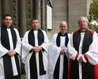 Pictured are clergy at the Boys Brigade Founder's Thanksgiving Parade Service in St Ann's Church, Dawson Street, (left to right) the Revd Victor Fitzpatrick, Curate, St Ann's, the Revd Derek Sargent, Chaplain, Republic of Ireland Region, the Revd David Gillespie, Vicar of St Ann's and the Rt Revd Samuel Pointz, Honorary Chaplain of the Boys Brigade.