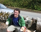 Andrew Butler and Ash at the Blessing of the Pets Service in Ballinatone, Co Wicklow.