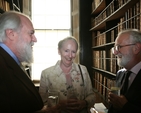 Pictured at the launch of Hippocrates Revived, an exhibition in Marsh's Library are (left to right), Nick Robinson, Barbara FitzGerald and Edward McParland.