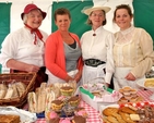 Marjory Mold, Sandra Austen, Carol Bird and Jackie Gallagher were serving up delicious treats in the tea tent at Enniskerry Victorian Field Day. 