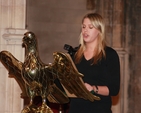 Sarah Warren, 3rd year CICE student, reading the second lesson at the Service of Thanksgiving in Christ Church Cathedral to mark the bicentenary of the establishment of the Kildare Place Society. Photo: The Ven David Pierpoint, Archdeacon of Dublin.