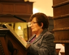 Avril Gilatt reading the prayers at the Ministry of Healing service of wholeness and healing in St Ann's Church, Dawson Street, Dublin.