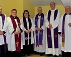 The Revd Olive Donohoe has been instituted as the new Rector of Athy. She is pictured with the clergy who took part in the service. L–R: the Revd Isaac Delamere, the Revd Leonard Ruddock, Dean Philip Knowles, the Revd Olive Donohoe, Archbishop Michael Jackson, Archdeacon Gary Hastings, Archdeacon Ricky Rountree and Archdeacon John Murray. 