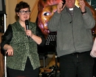 Susie Keegan of 3Rock Youth and rector of Bray, the Revd Baden Stanley, at Essential Narnia.