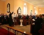 The Venerable David Pierpoint conducting the congregation in St John the Evangelist church, Coolock at a special Songs of Praise service which marks the start of a year long celebration of the 250th Anniversary of the construction of the present Church.