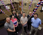Ringers names from the Irish Association of Change Ringers rang the full peal of the bells in Christchurch Bray in aid of Wicklow Hospice. Pictured are Gail Mc Endoo, Julie Lysaght, Mike Pomeroy, Martin Haugh, Jane Johnston, Ian Bell, David Gallerath and Peter Brown.